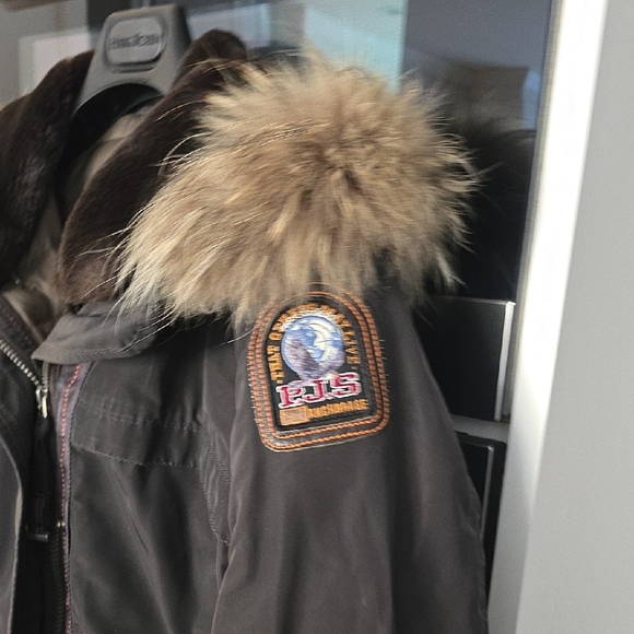 Parajumpers Parka Black Jacket with Fur Trim - Picture 4 of 5